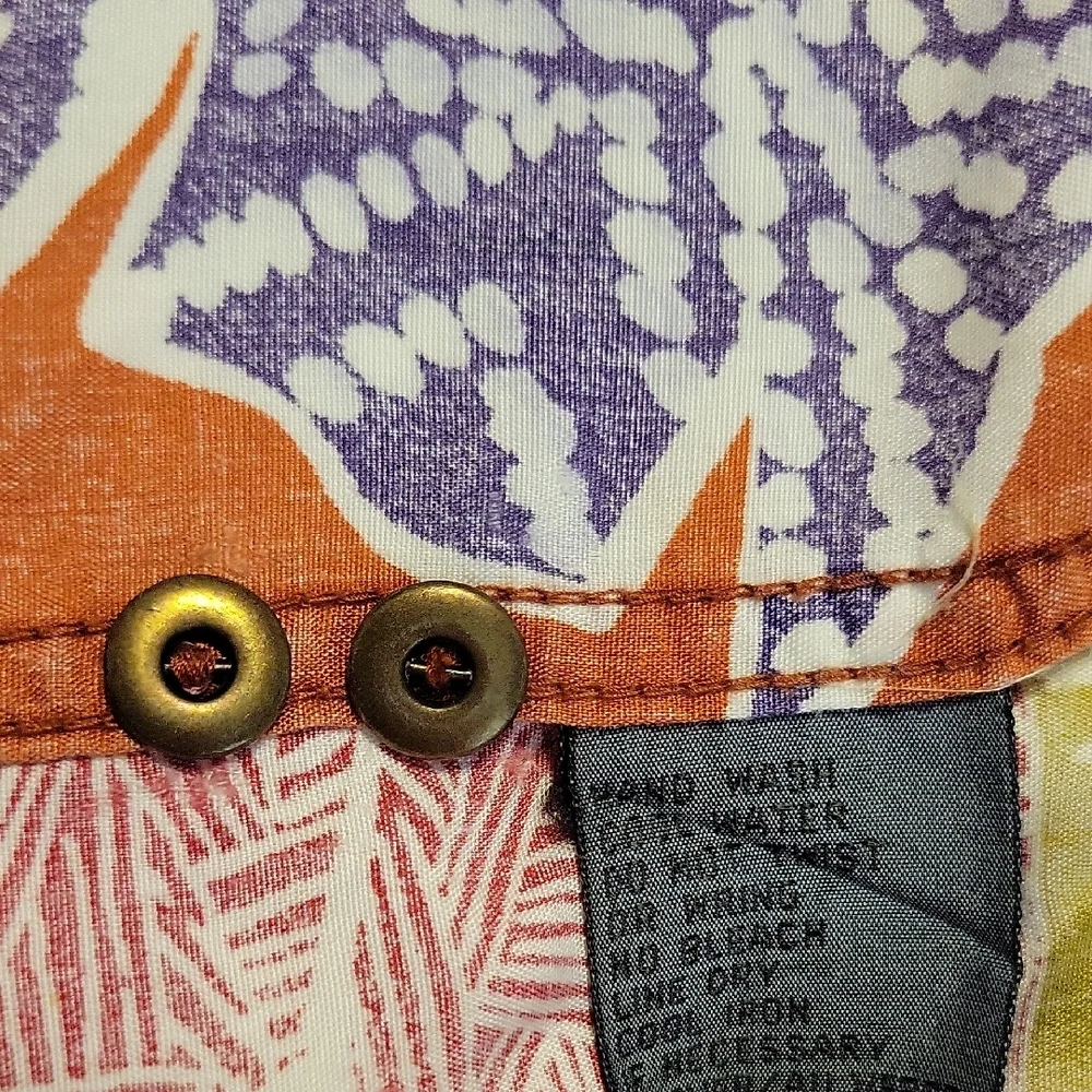 Vintage Lizwear Men's Button Down Shirt Tropical Print - Picture 3 of 7